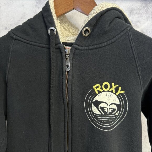 Roxy Hoodie Sweatshirt Womens Medium Full Zip Surf Y2K Retro Quiksilver 2000s - Picture 3 of 13